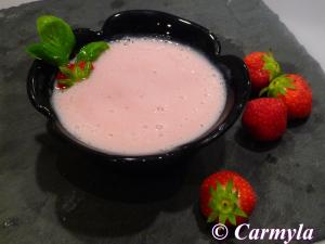 SORBETE DE MELÓN CON FRESAS 2