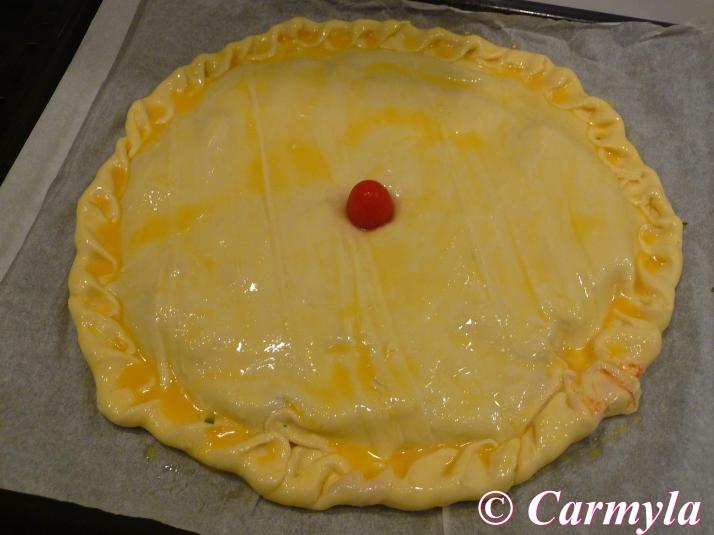 EMPANADA DE SALMÓN CON CHERRYS preparacion 2