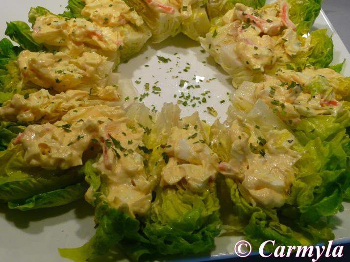 COGOLLOS CON ENSALADA DE HUEVO