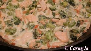 TALLARINES DE ARROZ CON SALMÓN AL GORGONZOLA prep 3